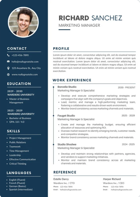 Visual Resume Preview