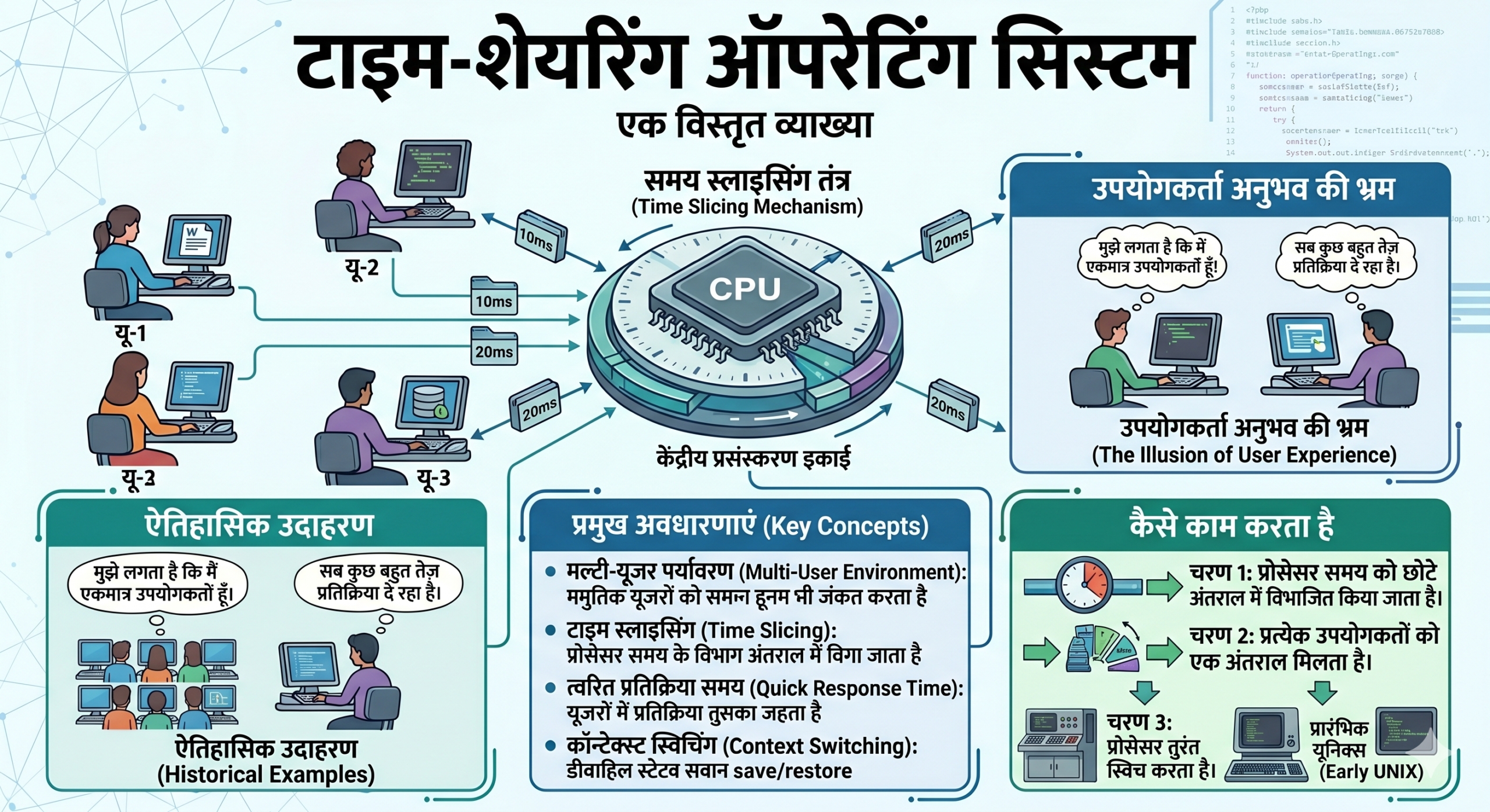 Time Sharing Operating System in Hindi